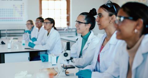 Students in a lab