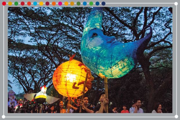 University of the Philippines (UP) Diliman campus holds its annual Lantern Parade